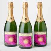 Étiquettes Pour Bouteilles De Vin Mousseux 74e anniversaire modifiable (Bouteilles)