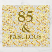 Étiquettes Pour Bouteilles De Vin Mousseux 85th Birthday  (Étiquettes simples)