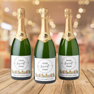 Étiquettes Pour Bouteilles De Vin Mousseux Accueil home sweet home nouveau cadeau maison de l