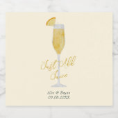 Étiquettes Pour Bouteilles De Vin Mousseux Ajouter Juice Mimosa Sparkling Wine Prosecco Weddi (Étiquettes simples)