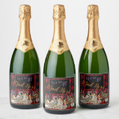 Étiquettes Pour Bouteilles De Vin Mousseux Alice au pays des merveilles Mad Cheshire Chat (Bouteilles)
