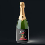 Étiquettes Pour Bouteilles De Vin Mousseux American African Christmas Santa Claus Black Girls<br><div class="desc">American African Christmas Santa Claus Black Girls</div>