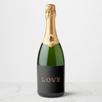 Étiquettes Pour Bouteilles De Vin Mousseux Amour