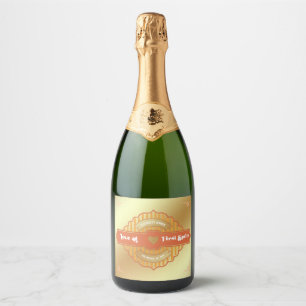 Étiquettes Pour Bouteilles De Vin Mousseux Amour au Premier Spritz : Fête de Mariage