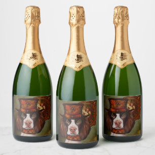 Étiquettes Pour Bouteilles De Vin Mousseux Anglais Springer Spaniel