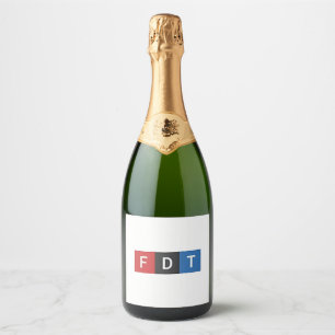 Étiquettes Pour Bouteilles De Vin Mousseux Anti-Trump et ses anti-Maga-démocrates subtils