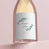 Étiquettes Pour Bouteilles De Vin Mousseux Aquarelle Mariage Adélaïde Eucalyptus