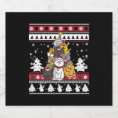 Étiquettes Pour Bouteilles De Vin Mousseux Arbre de Noël (Étiquettes simples)