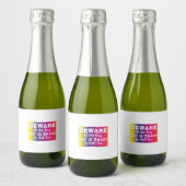 Étiquettes Pour Bouteilles De Vin Mousseux Art Chat Méfiez-Vous Du Chien (Bouteilles)