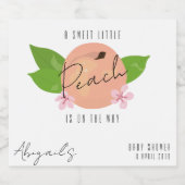 Étiquettes Pour Bouteilles De Vin Mousseux Baby shower minimal (Étiquettes simples)