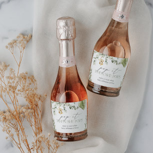 Étiquettes Pour Bouteilles De Vin Mousseux Baby shower Safari Monkey