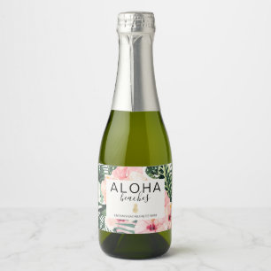 Étiquettes Pour Bouteilles De Vin Mousseux Bachelorette Plages Aloha