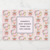 Étiquettes Pour Bouteilles De Vin Mousseux Ballons d'air chaud mignon avec Motif d'aquarelle (Étiquettes simples)