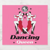 Étiquettes Pour Bouteilles De Vin Mousseux Ballroom Dancing Queen (Étiquettes simples)