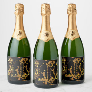 ÉTIQUETTES POUR BOUTEILLES DE VIN MOUSSEUX BASKETBALL