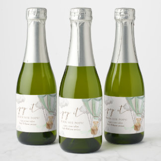 Étiquettes Pour Bouteilles De Vin Mousseux Bearly Wait Teden Oear Mint Pop It When She Pops