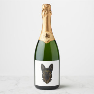 Étiquettes Pour Bouteilles De Vin Mousseux berger allemand design berger allemand cadeaux ber