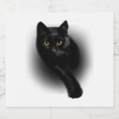 Étiquettes Pour Bouteilles De Vin Mousseux Black Cat Filing Nails (Étiquettes simples)