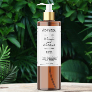 Étiquettes Pour Bouteilles De Vin Mousseux Blanc vintage imperméable bouteille de cosmétique