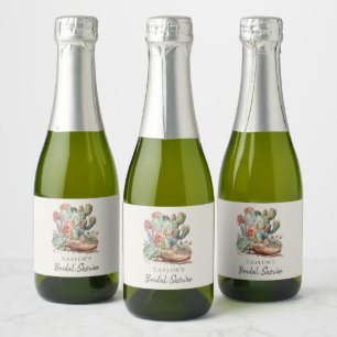 Étiquettes Pour Bouteilles De Vin Mousseux Bottes et Fête des mariées occidentale bulle