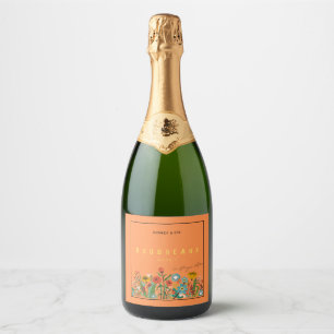 Étiquettes Pour Bouteilles De Vin Mousseux Boudreaux Bubbly - Édition de Courtney (Version 2)