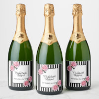 Brayures blanches noires fleurs roses rose mariage