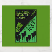 Étiquettes Pour Bouteilles De Vin Mousseux British River Thames Regatta (Étiquettes simples)