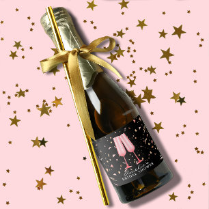 Étiquettes Pour Bouteilles De Vin Mousseux Brunch et Bubbly Enterrement de Vie de Jeune Fille