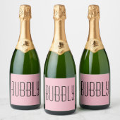 Étiquettes Pour Bouteilles De Vin Mousseux Bubbly Chic (Bouteilles)