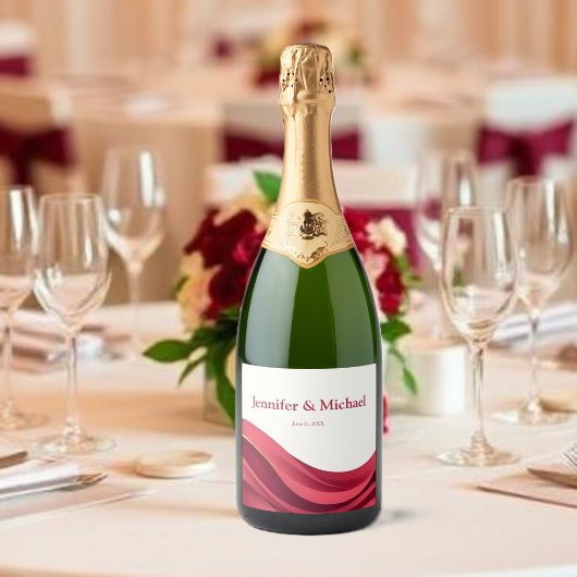 Étiquettes Pour Bouteilles De Vin Mousseux Burgundy