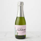 Étiquettes Pour Bouteilles De Vin Mousseux Cactus Succulent Désert Bachelorette (Devant)