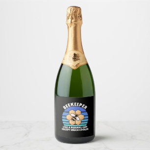 Étiquettes Pour Bouteilles De Vin Mousseux Cadeau apiculteur Beekeeper Retro Vintage