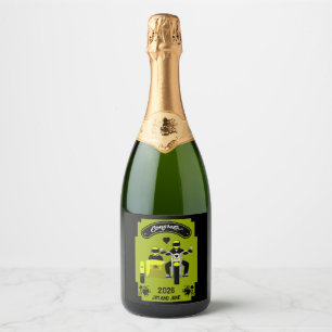 Étiquettes Pour Bouteilles De Vin Mousseux Cadeaux De Mariage De Moto Pour Couple
