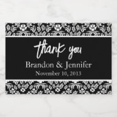 Étiquettes Pour Bouteilles De Vin Mousseux Casque bleu et blanc Personnalisé mariage gagnant (Étiquettes simples)