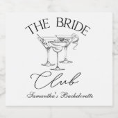 Étiquettes Pour Bouteilles De Vin Mousseux Célébration spéciale de mariage (Étiquettes simples)