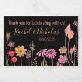 Étiquettes Pour Bouteilles De Vin Mousseux Champagne mini bottles favors personalized (Étiquettes simples)