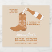 Étiquettes Pour Bouteilles De Vin Mousseux Chaussures à talons Rustique Occidental Mariage (Étiquettes simples)