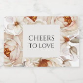 Étiquettes Pour Bouteilles De Vin Mousseux CHEERS TO LOVE Wedding (Étiquettes simples)