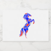 Étiquettes Pour Bouteilles De Vin Mousseux Cheval de saut (Étiquettes simples)