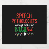 Étiquettes Pour Bouteilles De Vin Mousseux Christmas (Étiquettes simples)