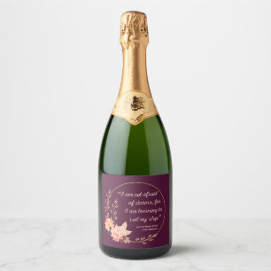 Étiquettes Pour Bouteilles De Vin Mousseux Citation de Little Women I - Style mignon