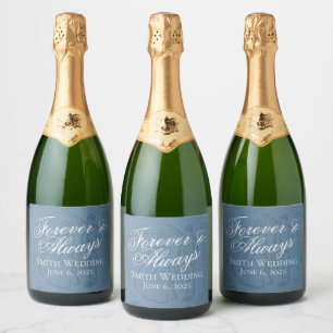 Étiquettes Pour Bouteilles De Vin Mousseux Classique Art de croquis de mariage dessiné à la m