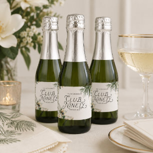 Étiquettes Pour Bouteilles De Vin Mousseux Club Ninety Palm Court 90e Anniversaire