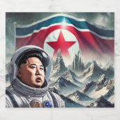 Étiquettes Pour Bouteilles De Vin Mousseux Conquête de l'espace (Étiquettes simples)