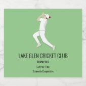 Étiquettes Pour Bouteilles De Vin Mousseux Cricket (Étiquettes simples)