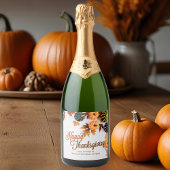 Étiquettes Pour Bouteilles De Vin Mousseux Custom Business Thanksgiving Beau Citrouille