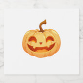 Étiquettes Pour Bouteilles De Vin Mousseux Cute Citrouille Jack-o'-lantern Turtle Mer Hallowe (Étiquettes simples)