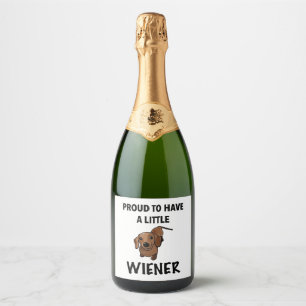 Étiquettes Pour Bouteilles De Vin Mousseux Daschund
