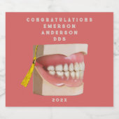 Étiquettes Pour Bouteilles De Vin Mousseux Dentist Gradust Dental School (Étiquettes simples)