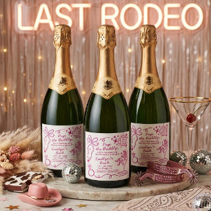 Étiquettes Pour Bouteilles De Vin Mousseux Dernière Vacherie Disco Cowgirl Enterrement de Vie